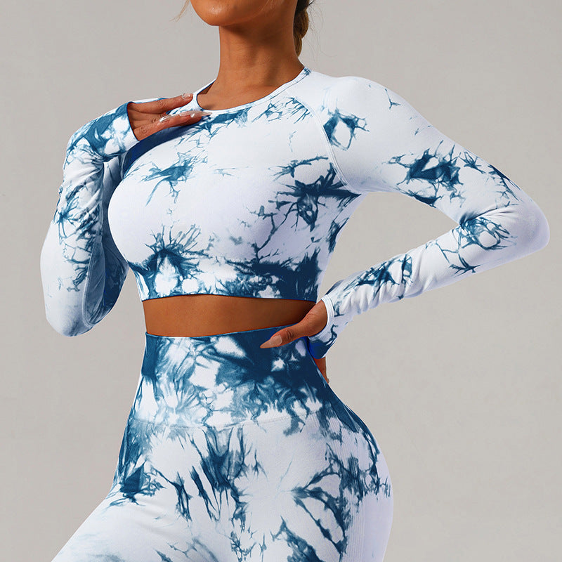 2 pieces Seamless Tie-dye Workout Sets