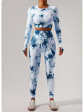 2 pieces Seamless Tie-dye Workout Sets