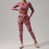 2 pieces Seamless Tie-dye Workout Sets