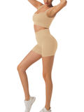 2 piece Ribbed Square-Neck Sleeveless Set