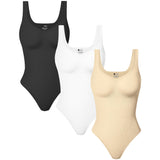 V Neck Bodysuit Thong Shapewear