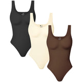 V Neck Bodysuit Thong Shapewear