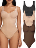 V Neck Bodysuit Thong Shapewear