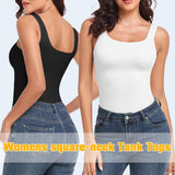 Women's Square Neck Tank Tops Shapewear