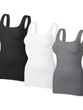 Women's Square Neck Tank Tops Shapewear