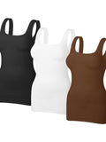 Women's Square Neck Tank Tops Shapewear