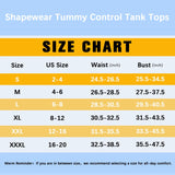 Women's Square Neck Tank Tops Shapewear