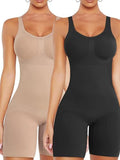 2 Piece Round Neck Body Suit