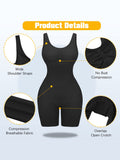 2 Piece Round Neck Body Suit - Black&Skin