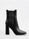 High Heel Ankle Boots Pointed Toe Chelsea Booties