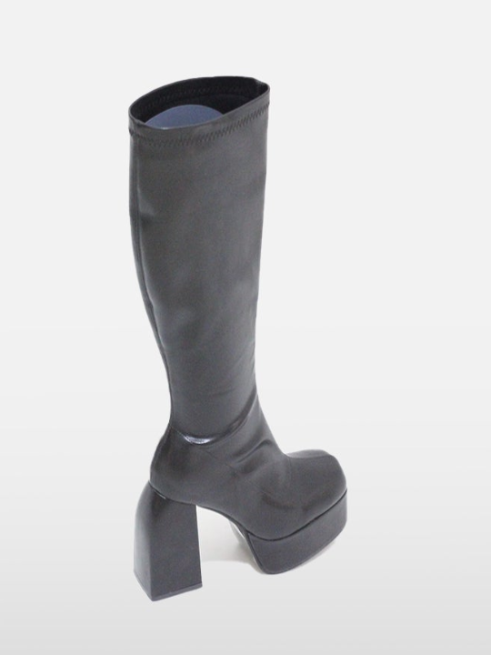 Thick Platform Heeled Knee Boots