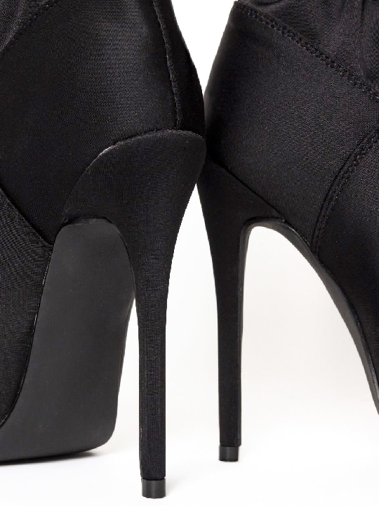 Slouchy Pointed Toe Ruched Stiletto Booties