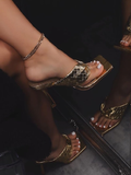 Sparkly Color Flip Flops Sandals